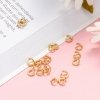 3720b Kółeczka pozłacane 14k 200 sztuk 5x1 mm złote otwarte 